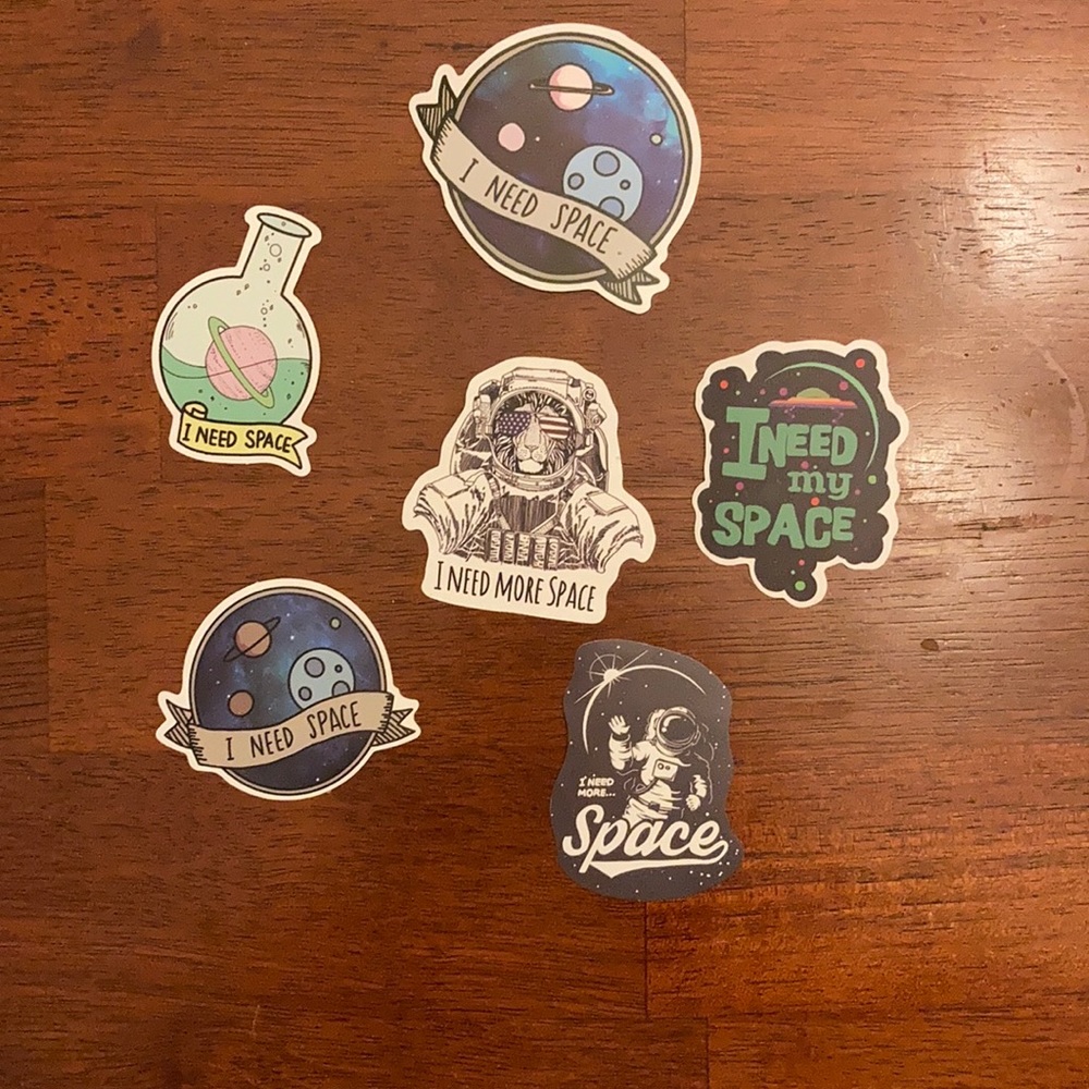 I need space sticker pack!